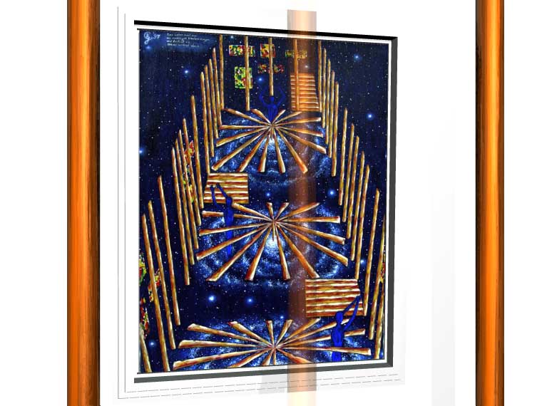 Das Leben baut auf aus unzhligen Wiederholungen
und doch ist nie etwas wirklich gleich 
1997 | Öl auf Leinwand | 60 x 80 cm